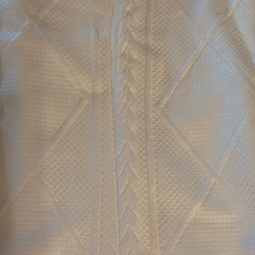 Women’s White Single Breasted Heathered Sweater Long Sleeves XL NWOT - Picture 12 of 15